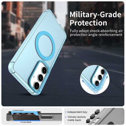 MagSafe Case for Samsung Galaxy S25+ S936 / S24+ S926, Techsuit, CandyCase, Blue