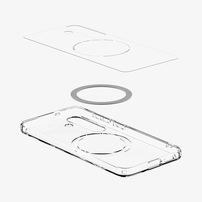 MagSafe Case for Samsung Galaxy S25+ S936, Spigen, Ultra Hybrid, White ACS08981