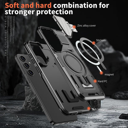 MagSafe Case for Samsung Galaxy S25+ S936, Techsuit, CamVault, Black