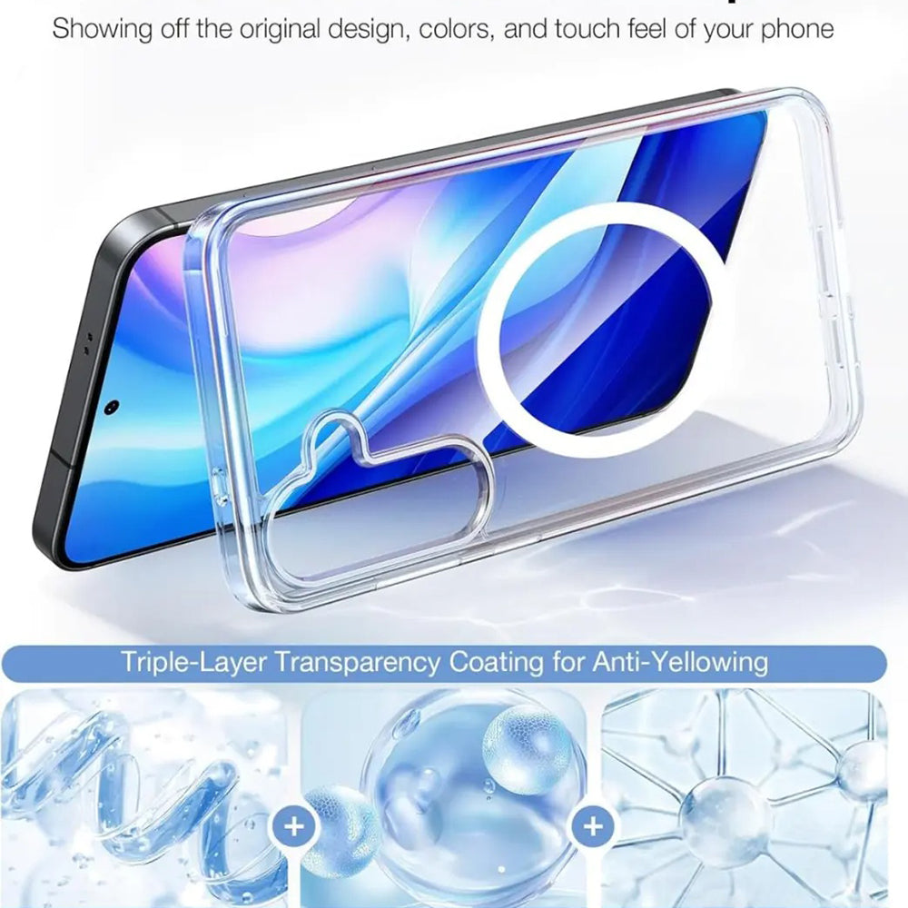 MagSafe Case for Samsung Galaxy S25+ S936, Torras, Guardian, Transparent