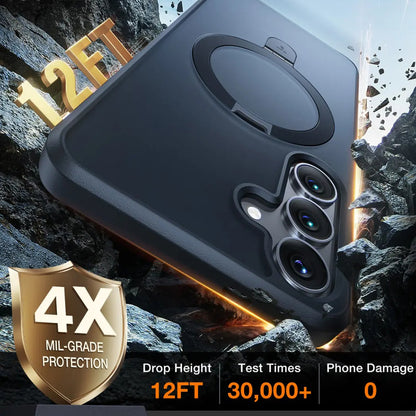 MagSafe Case for Samsung Galaxy S25+ S936, Torras, Ostand, Black