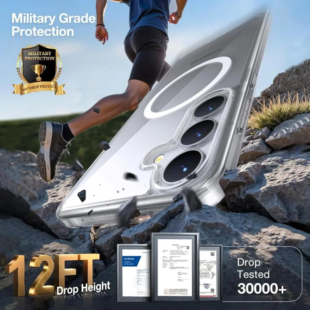 MagSafe Case for Samsung Galaxy S25 S931, Torras, Guardian, Black