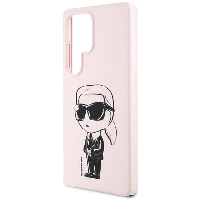 MagSafe Case for Samsung Galaxy S25 Ultra S938, Karl Lagerfeld, Silicone Graffiti, Pink