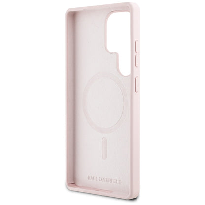 MagSafe Case for Samsung Galaxy S25 Ultra S938, Karl Lagerfeld, Silicone Graffiti, Pink