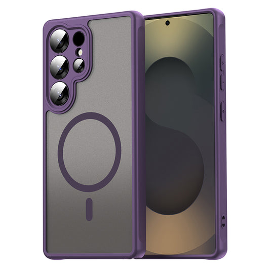 MagSafe Case for Samsung Galaxy S25 Ultra S938, Techsuit, HaloFrost II, Purple
