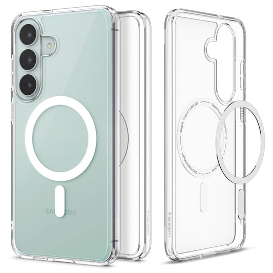 MagSafe Case for Samsung Galaxy S26 FE S741, Spigen, Ultra Hybrid, Clear White ACS11636