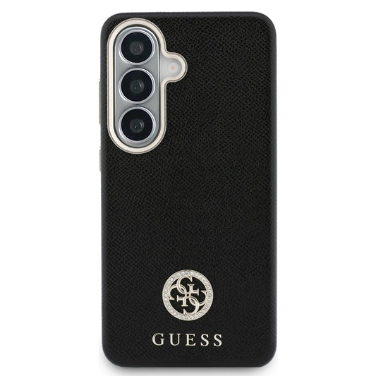 MagSafe Case for Samsung Galaxy S26 Plus S947, Guess, Rhinestone Round Logo, Black