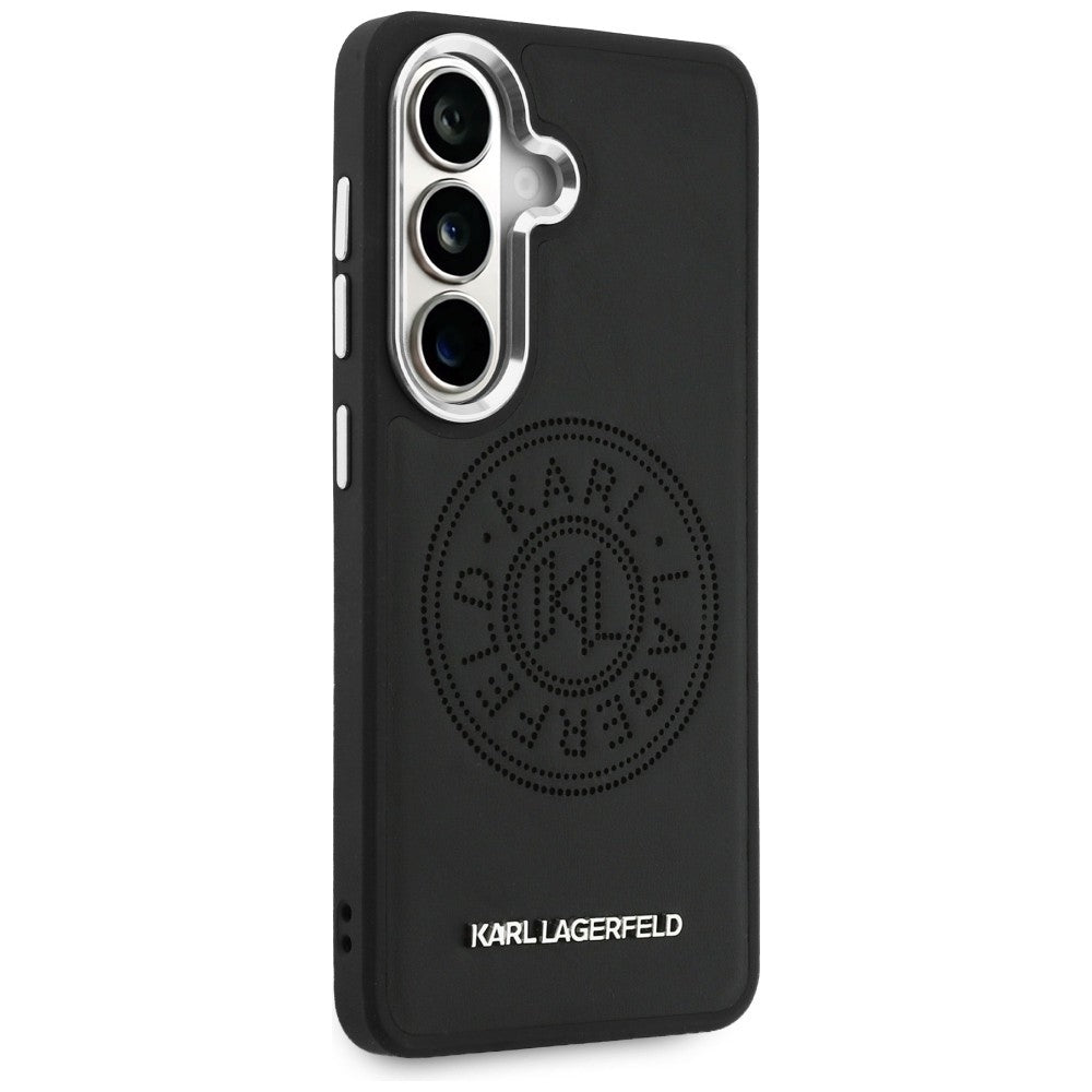 MagSafe Case for Samsung Galaxy S26 Plus S947, Karl Lagerfeld, Karl Round Point Logo, Black