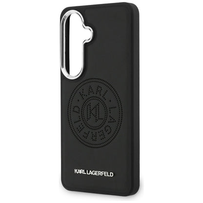 MagSafe Case for Samsung Galaxy S26 Plus S947, Karl Lagerfeld, Karl Round Point Logo, Black