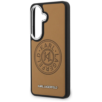 MagSafe Case for Samsung Galaxy S26 S942, Karl Lagerfeld, Karl Round Point Logo, Brown