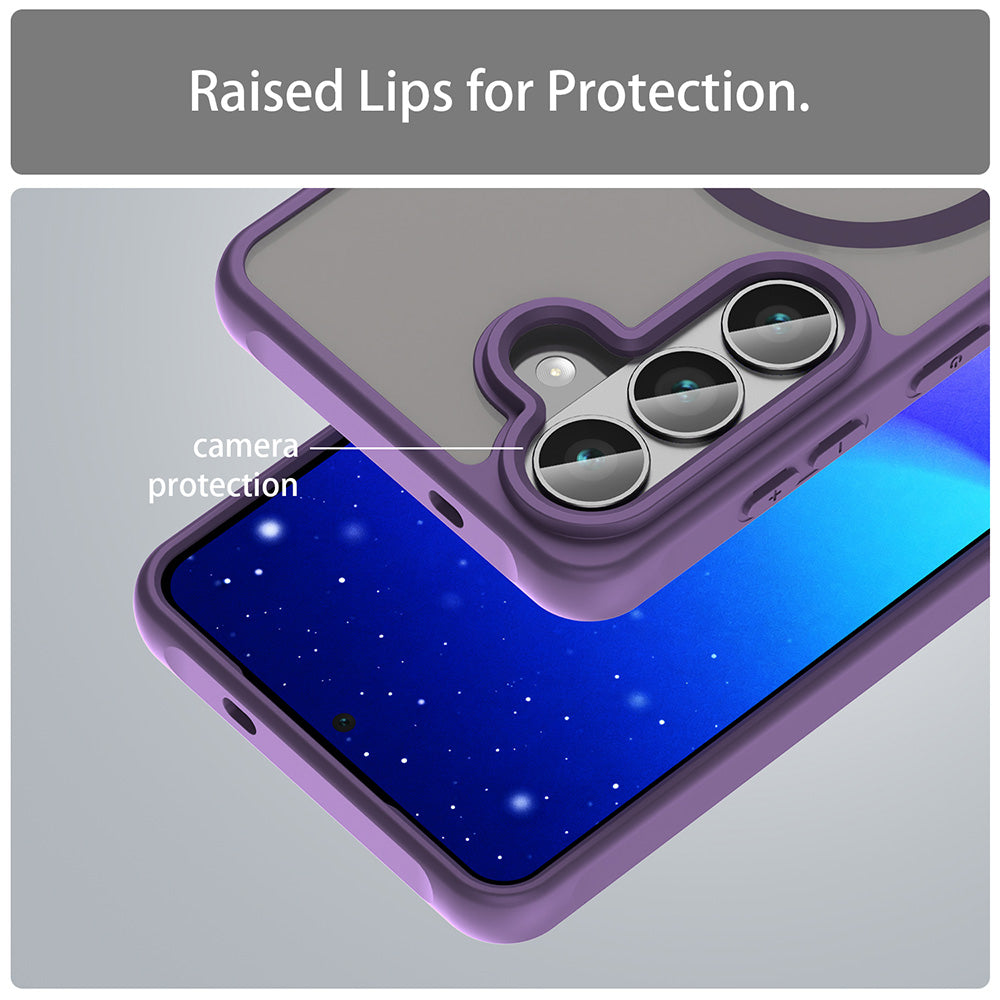 MagSafe Case for Samsung Galaxy S26, Techsuit, HaloFrost II, Purple