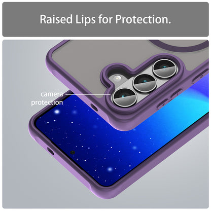 MagSafe Case for Samsung Galaxy S26, Techsuit, HaloFrost II, Purple