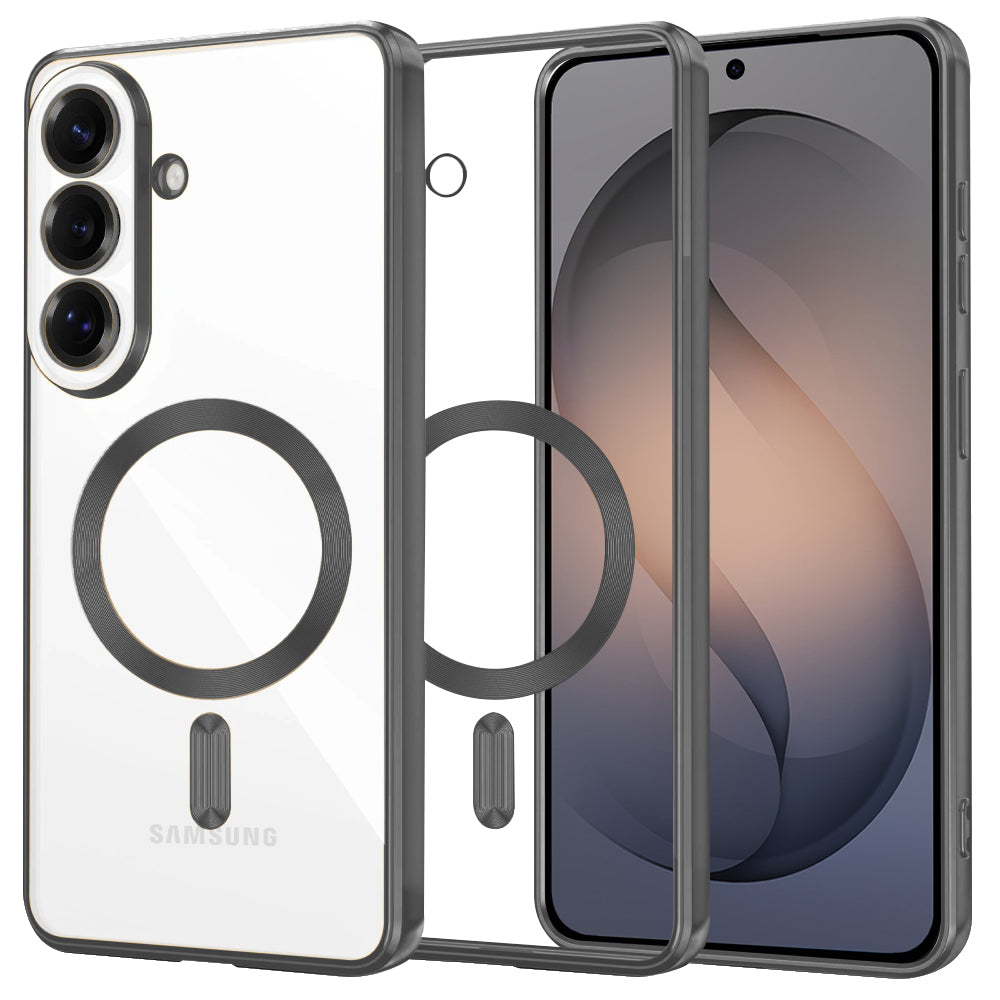 MagSafe Case for Samsung Galaxy S26 S942, Techsuit, Luxury Crystal, Black