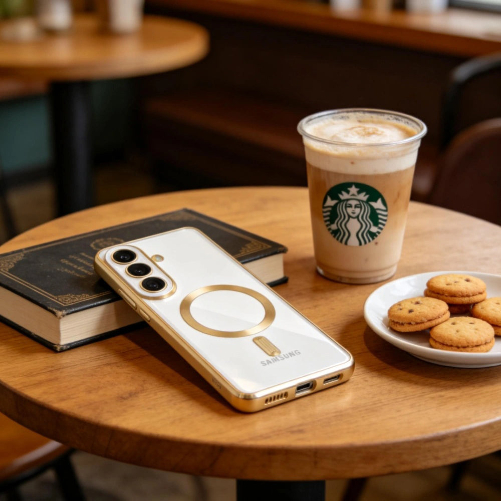 MagSafe Case for Samsung Galaxy S26 S942, Techsuit, Luxury Crystal, Pink