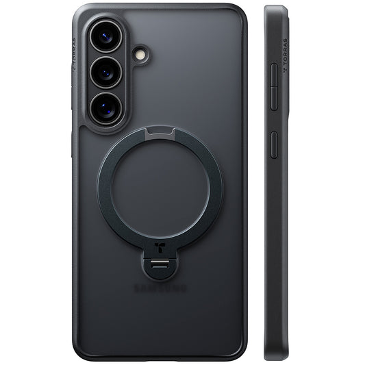 MagSafe Case for Samsung Galaxy S26, Torras, Ostand Spin, Black