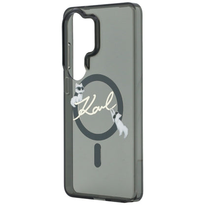 MagSafe Case for Samsung Galaxy S26 Ultra S948, Karl Lagerfeld, IML Choupette Karl Script Logo, Black