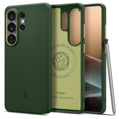 MagSafe Case for Samsung Galaxy S26 Ultra S948, Spigen, Caseology Nano Pop, Green ACS11039