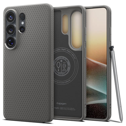 MagSafe Case for Samsung Galaxy S26 Ultra S948, Spigen, Liquid Air, Gray ACS10675