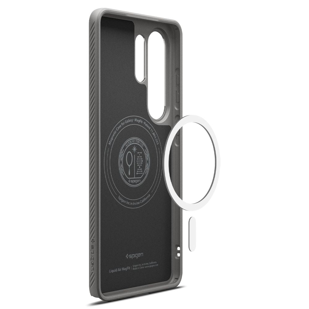 MagSafe Case for Samsung Galaxy S26 Ultra S948, Spigen, Liquid Air, Gray ACS10675