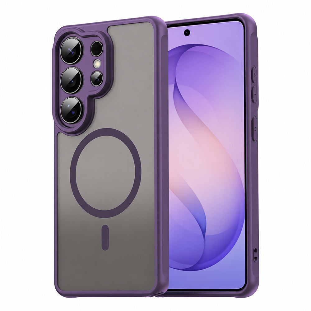 MagSafe Case for Samsung Galaxy S26 Ultra S948, Techsuit, HaloFrost II Individual Camera Cutouts, Purple