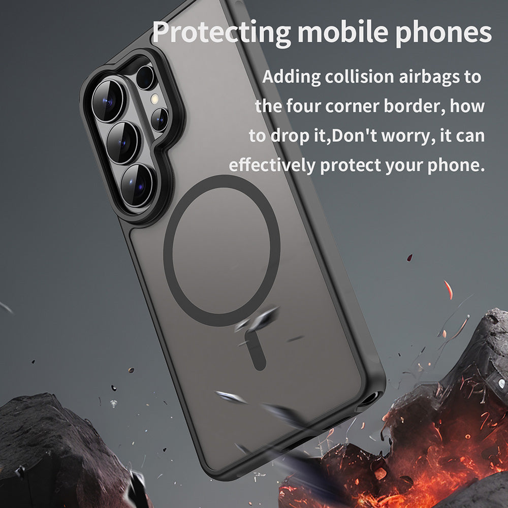 MagSafe Case for Samsung Galaxy S26 Ultra, Techsuit, HaloFrost II, Black