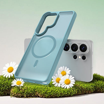 MagSafe Case for Samsung Galaxy S26 Ultra, Techsuit, HaloFrost II, Light Green