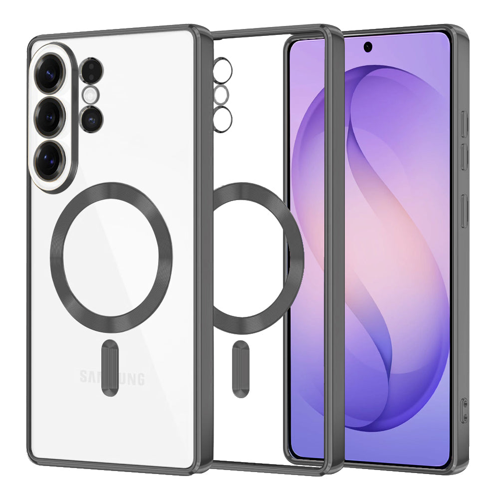 MagSafe Case for Samsung Galaxy S26 Ultra S948, Techsuit, Luxury Crystal, Black