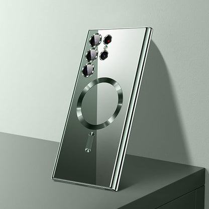 MagSafe Case for Samsung Galaxy S26 Ultra S948, Techsuit, Luxury Crystal, Pink