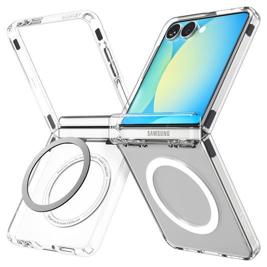 MagSafe Case for Samsung Galaxy Z Flip7 F766, Spigen, Ultra Hybrid Pro, Transparent ACS09559