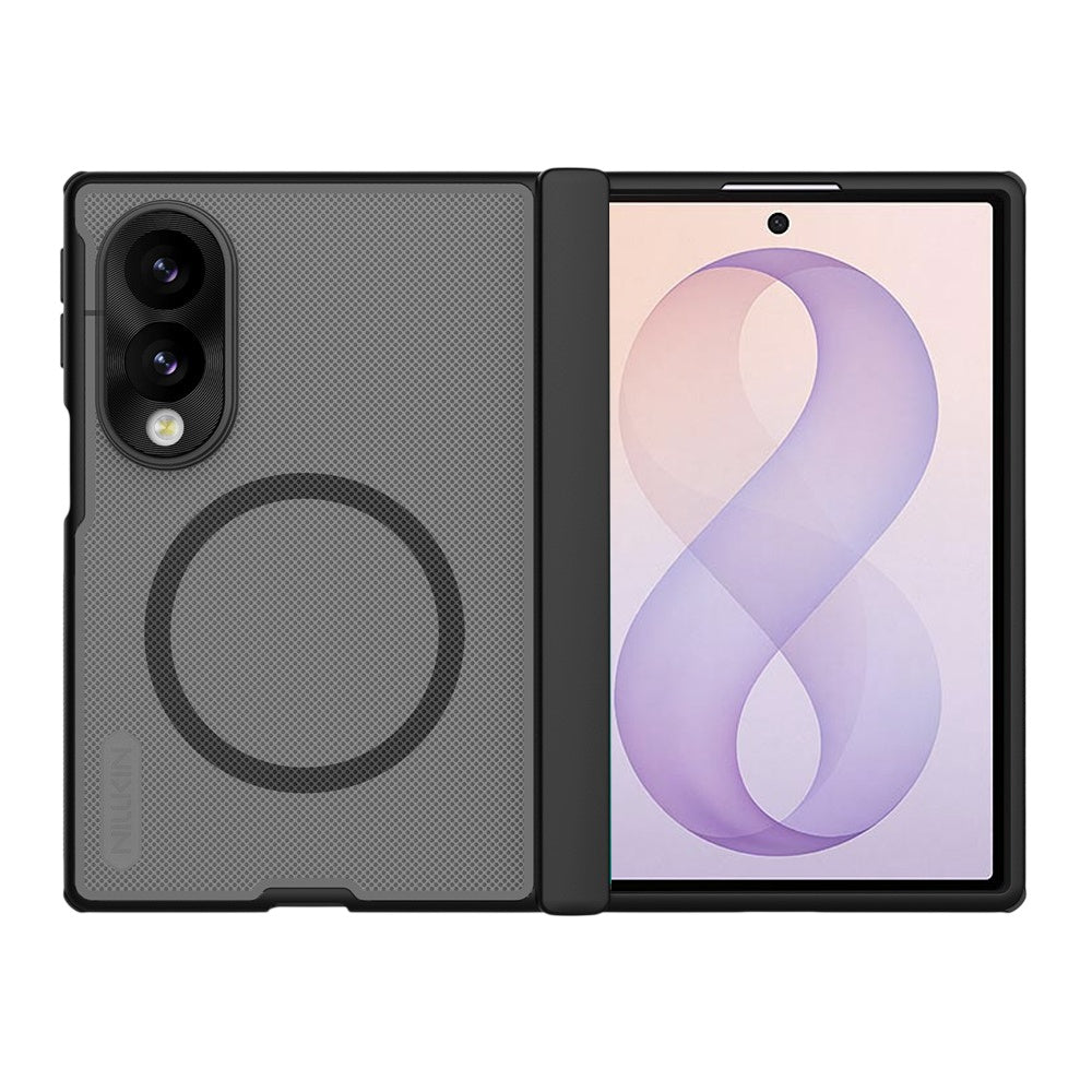 MagSafe Case for Samsung Galaxy Z Fold8 F971, Nillkin, Super Frosted Shield, Transparent Black