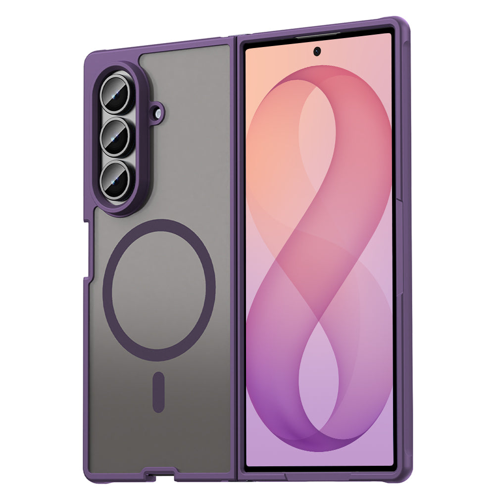 MagSafe Case for Samsung Galaxy Z Fold8 Ultra F976, Techsuit, HaloFrost II, Purple