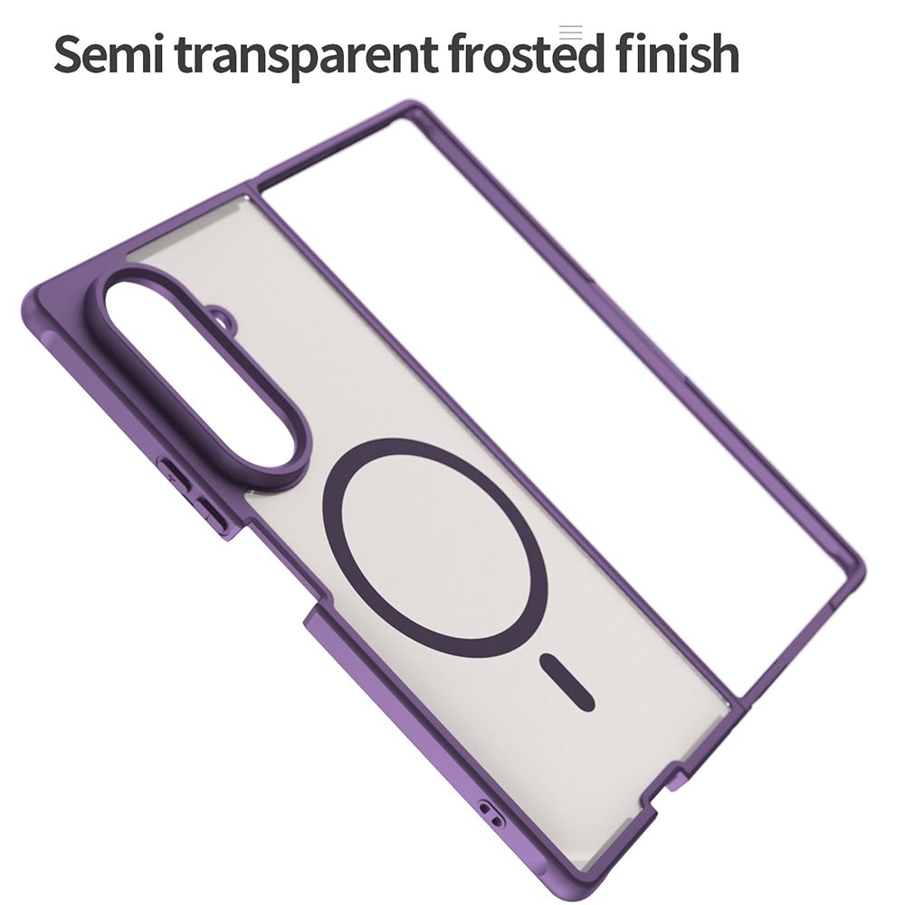 MagSafe Case for Samsung Galaxy Z Fold8 Ultra F976, Techsuit, HaloFrost II, Purple