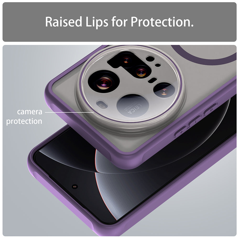 MagSafe Case for Xiaomi 15 Ultra, Techsuit, HaloFrost II, Purple