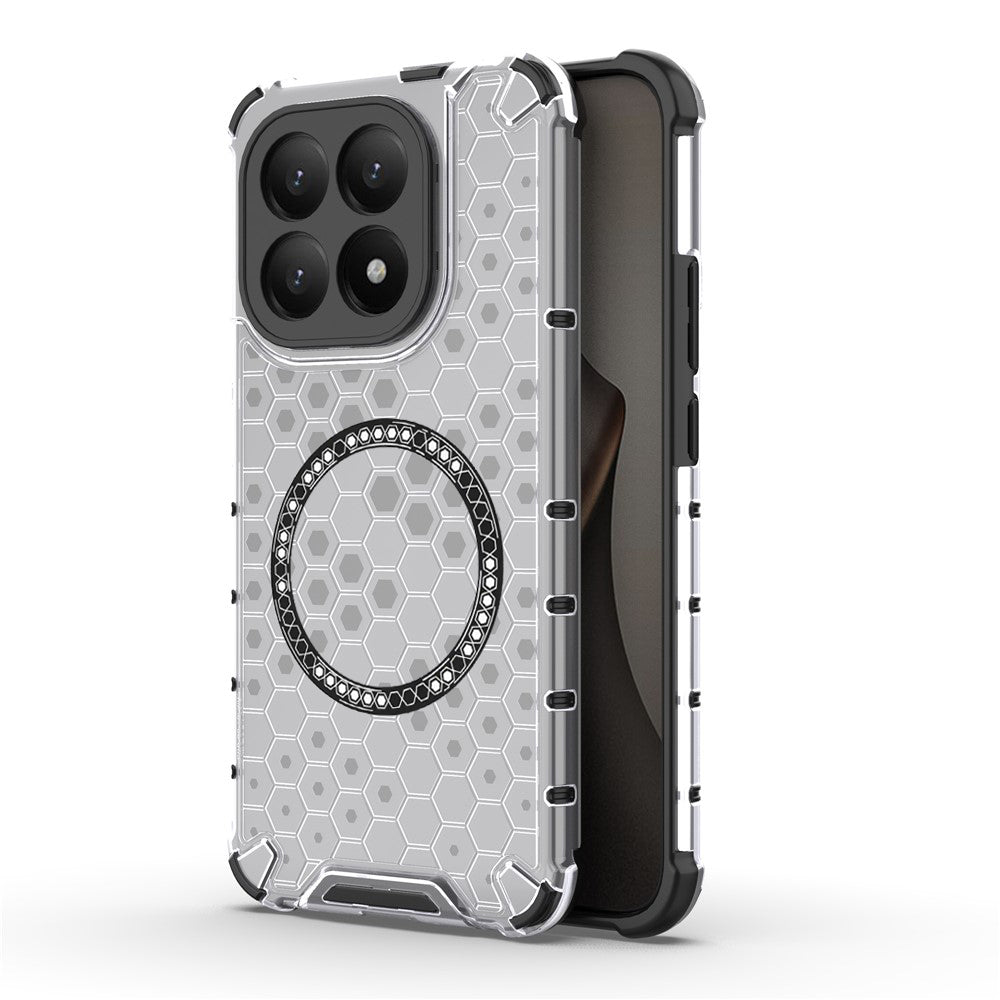 MagSafe Case for Xiaomi 15T, Techsuit, HoneyComb Shield, White