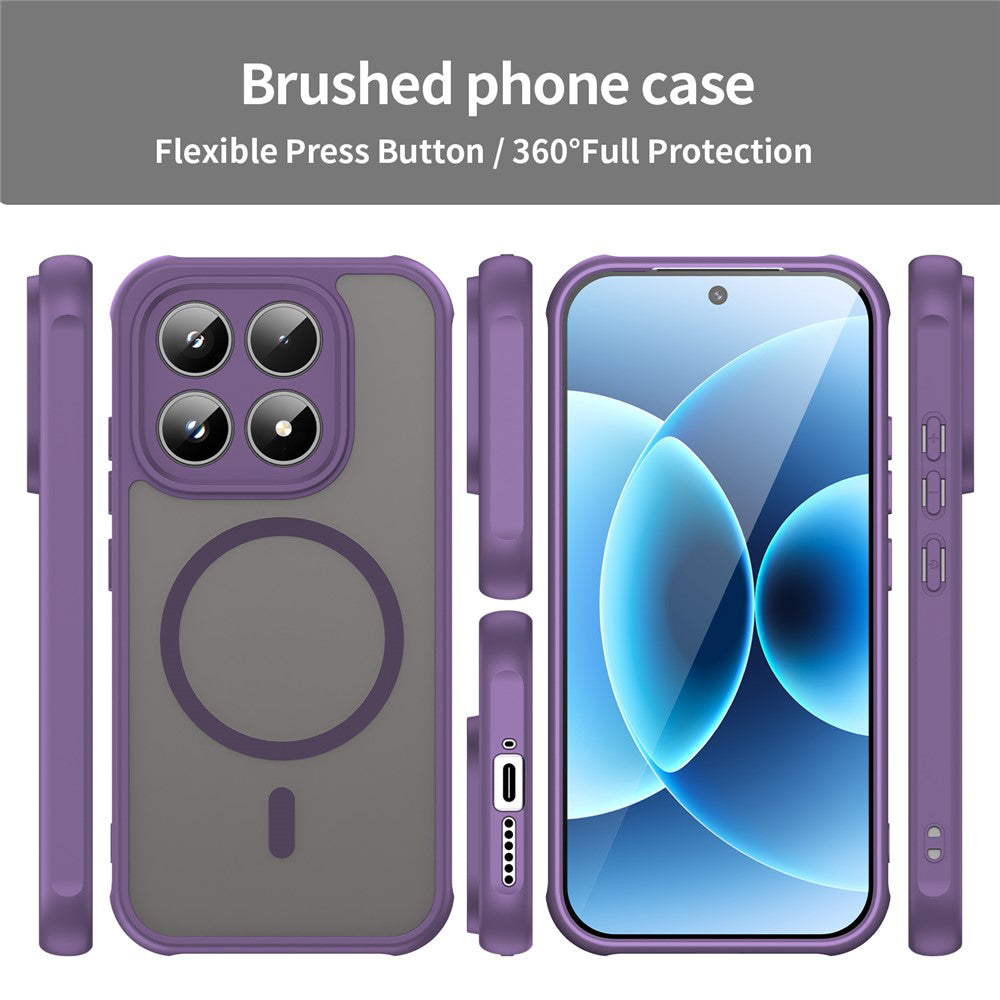 MagSafe Case for Xiaomi 17, Techsuit, HaloFrost II, Purple