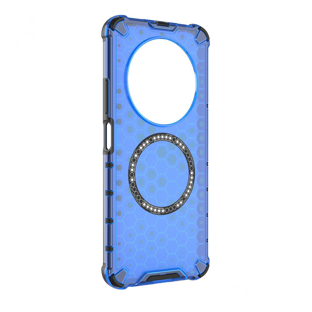 MagSafe Case for Xiaomi Poco C75 / Redmi 14C, Techsuit, HoneyComb Shield, Blue