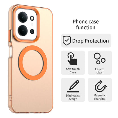 MagSafe Case for Xiaomi Poco C85 4G / Redmi 15C 5G / 15C 4G, Techsuit, CandyCase, Orange
