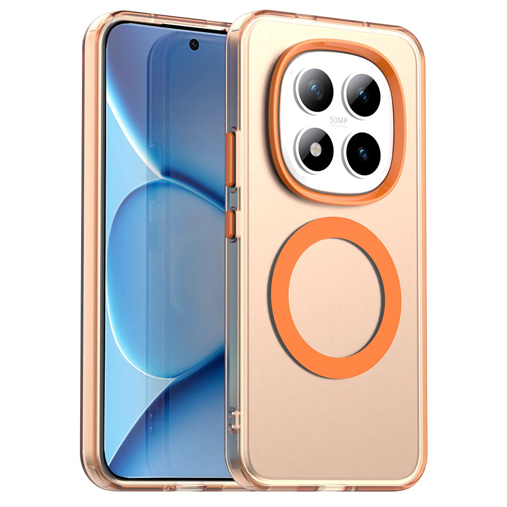 MagSafe Case for Xiaomi Poco M8 Pro / Redmi Note 15 Pro+ 5G, Techsuit, CandyCase, Orange