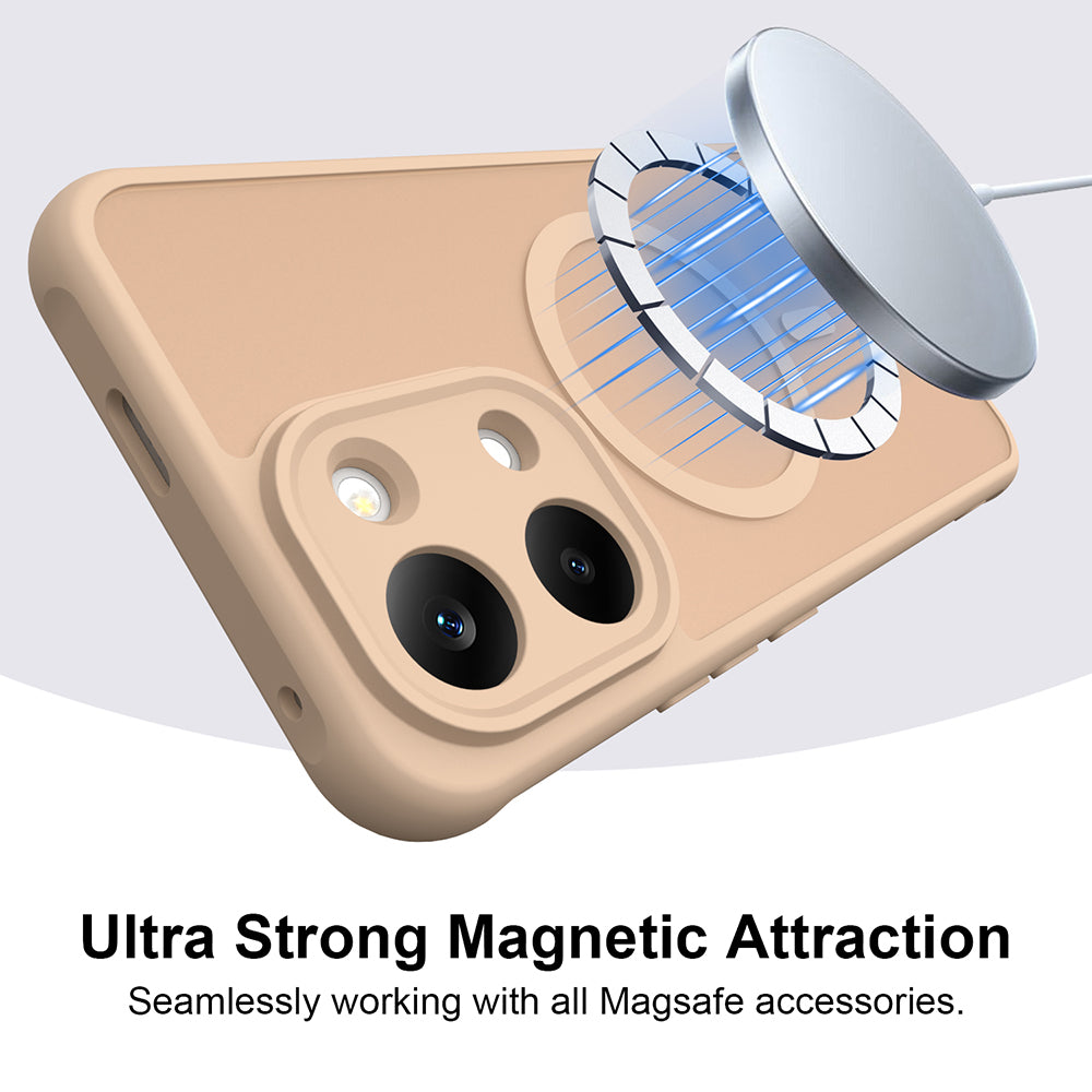 MagSafe Case for Xiaomi Poco X8 Pro Max, Techsuit, HaloFrost II, Gold