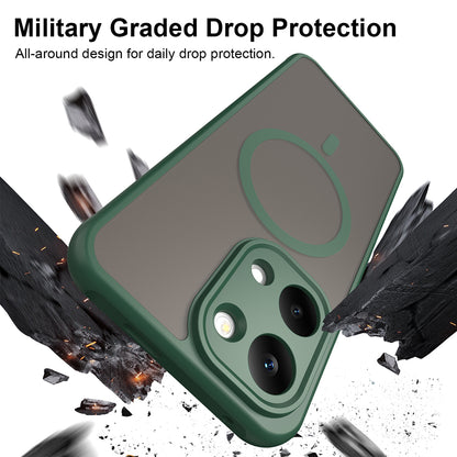 MagSafe Case for Xiaomi Poco X8 Pro Max, Techsuit, HaloFrost II, Green