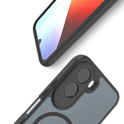 MagSafe Case for Xiaomi Redmi A7 Pro 4G, Techsuit, HaloFrost II, Black