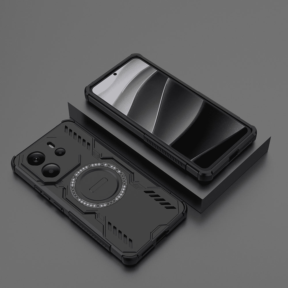 MagSafe Case for Xiaomi Redmi Note 14 4G (Regional), Techsuit, ArmorMag, Black