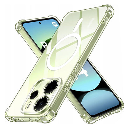 MagSafe Case for Xiaomi Redmi Note 14 4G (Regional), Techsuit, Shockproof, Transparent
