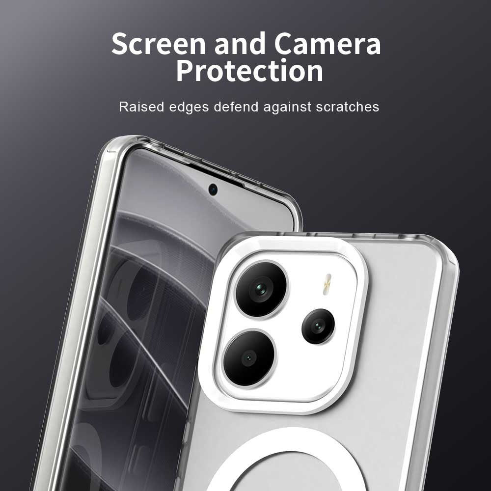 MagSafe Case for Xiaomi Redmi Note 14 4G (Standard), Techsuit, CandyCase, White