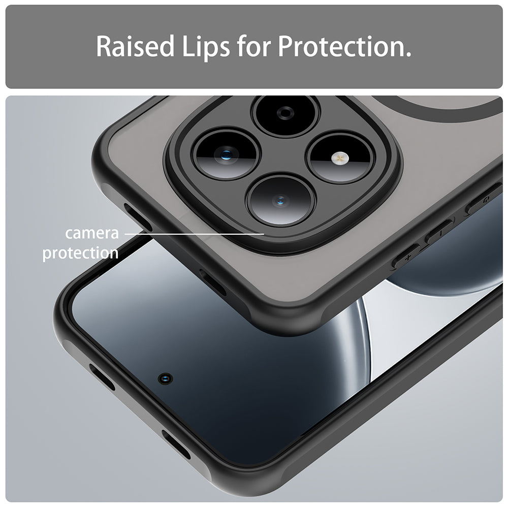 MagSafe Case for Xiaomi Redmi Note 15 Pro 5G, Techsuit, HaloFrost II, Black
