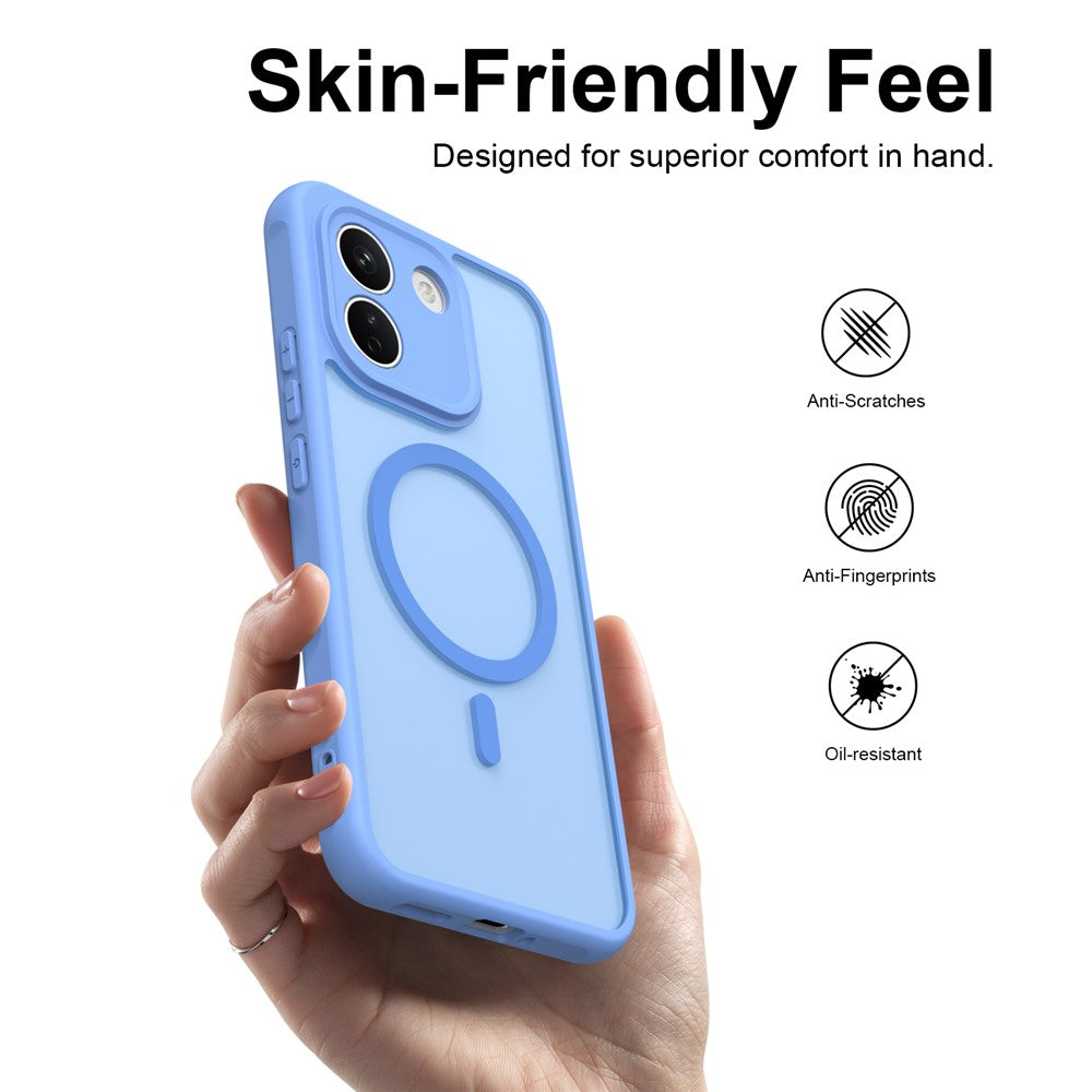 MagSafe Case for Xiaomi Redmi Note 17 Pro, Techsuit, HaloFrost II, Blue