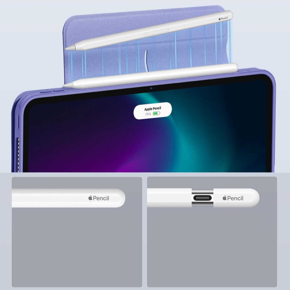 Case for Apple iPad Pro 13 (2024), ESR, Rebound Hybrid, Purple