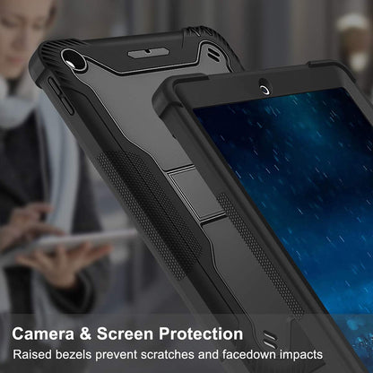 Case for Apple iPad 9.7 (2018) / 9.7 (2017), Techsuit, Rugged TabShell, Black