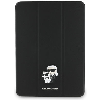 Case for Apple iPad Air 11 (2026) / iPad Air 11 (2025) / Air 11 (2024), Karl Lagerfeld, Saffiano Karl & Choupette, Black
