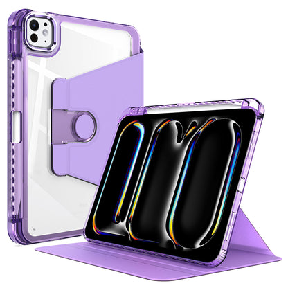 Case for Apple iPad Pro 11 (2024), Techsuit, Crystal Vision, Purple
